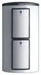 Vaillant Pufferspeicher mit zwei vertikalen Fächern, ausgestattet mit digitalen Anzeigen zur Temperaturüberwachung, auf weißem Hintergrund.